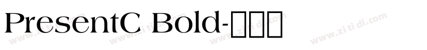 PresentC Bold字体转换